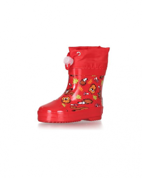 Playshoes - Gummistiefel rot Halbschaft gefüttert